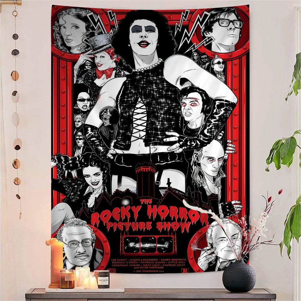 

The Rocky Horror Picture Show DIY Wall Tapestry Hanging Tarot Hippie Wall Rugs Dorm INS Home Decor