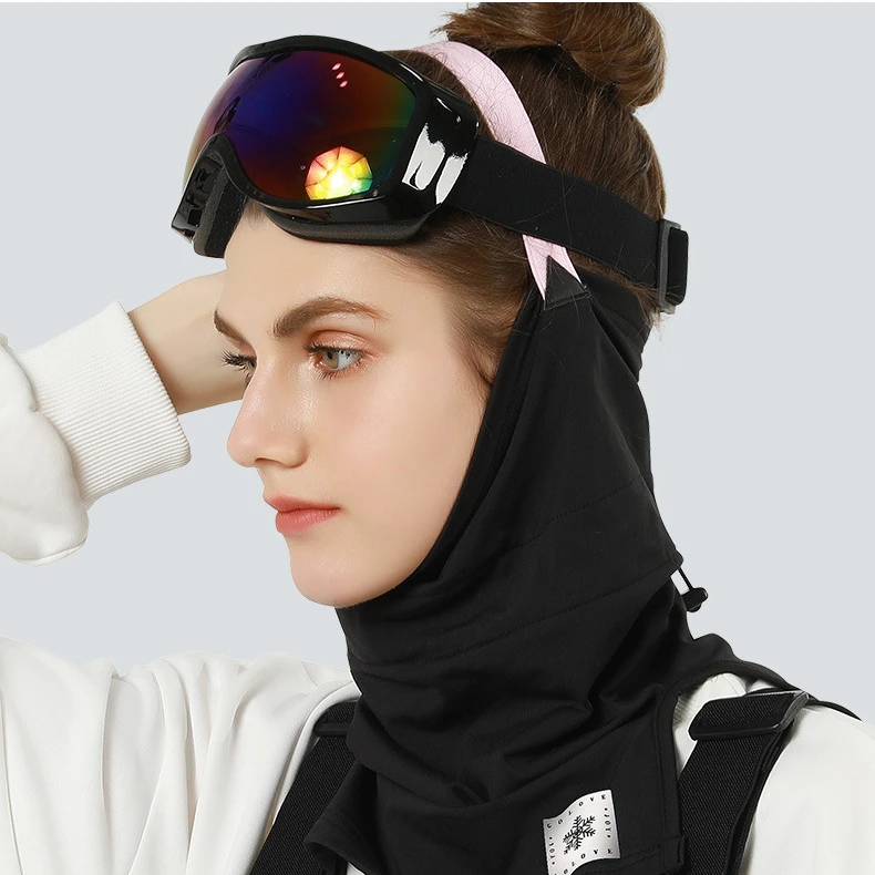 Winter New Warm Face Mask for Women Riding Ski Windproof Face Protection Scarf with Cationic Plush Headband Outdoor Warm DTJ30