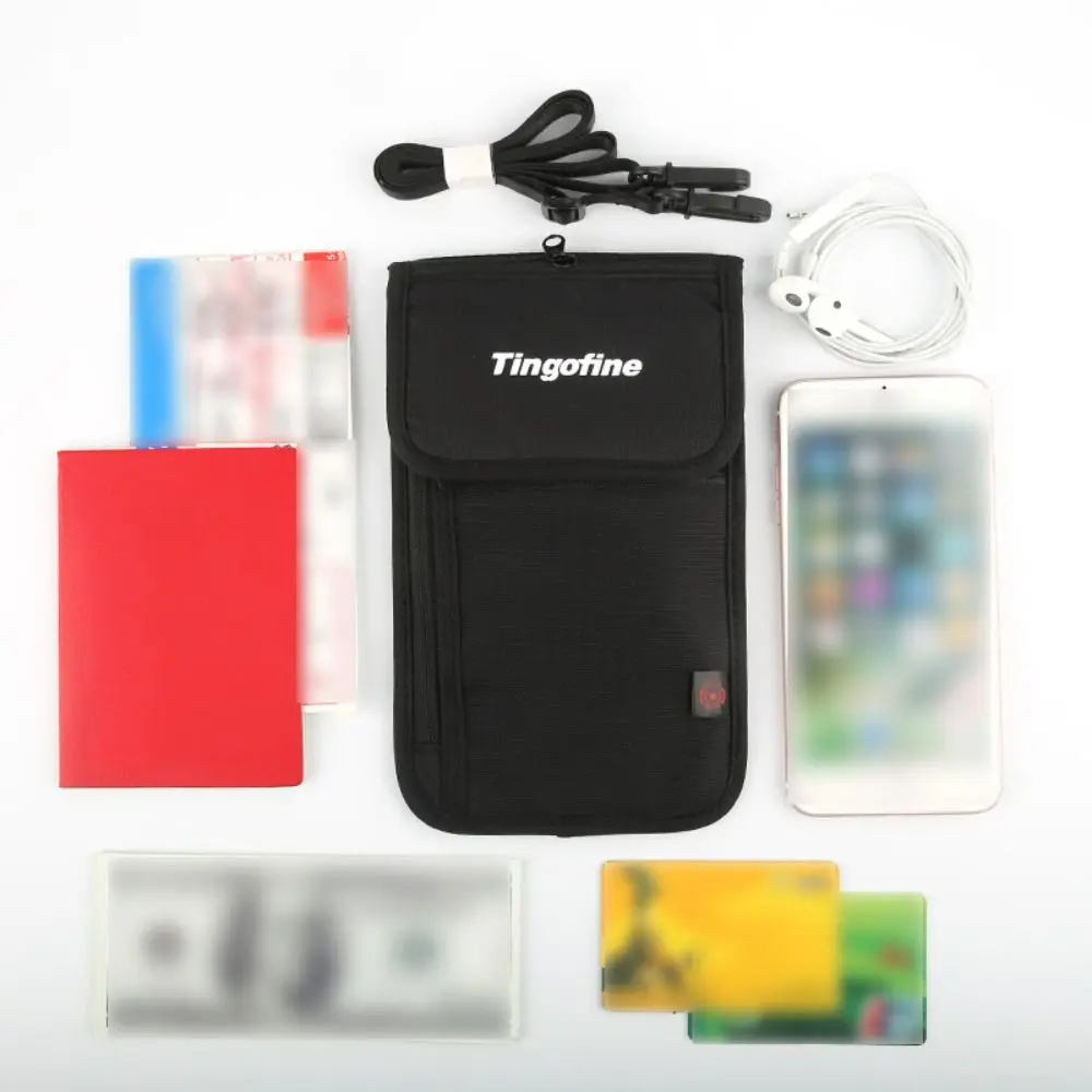 

Противоугонная дорожная сумка для документов, карты, водонепроницаемая регулируемая водонепроницаемая сумка для хранения RFID, нейлоновая портативная семейная сумка для паспорта