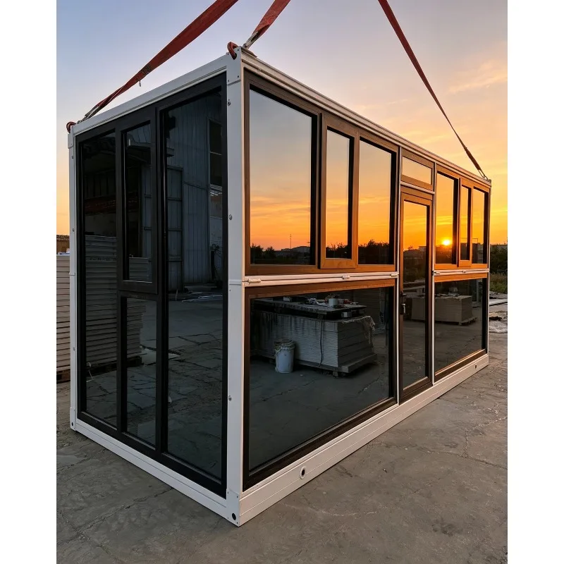 

Wholesale Customizable Steel Container House Prefabricated Movable Folding Single Room Economical Flat Pack for Office Building