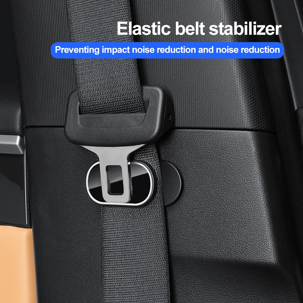 1/2PCS Car Seat Belt Holder Stabilizer Device Strong Fastener Interior Accessories for Tesla VW BMW Nissan Hyundai