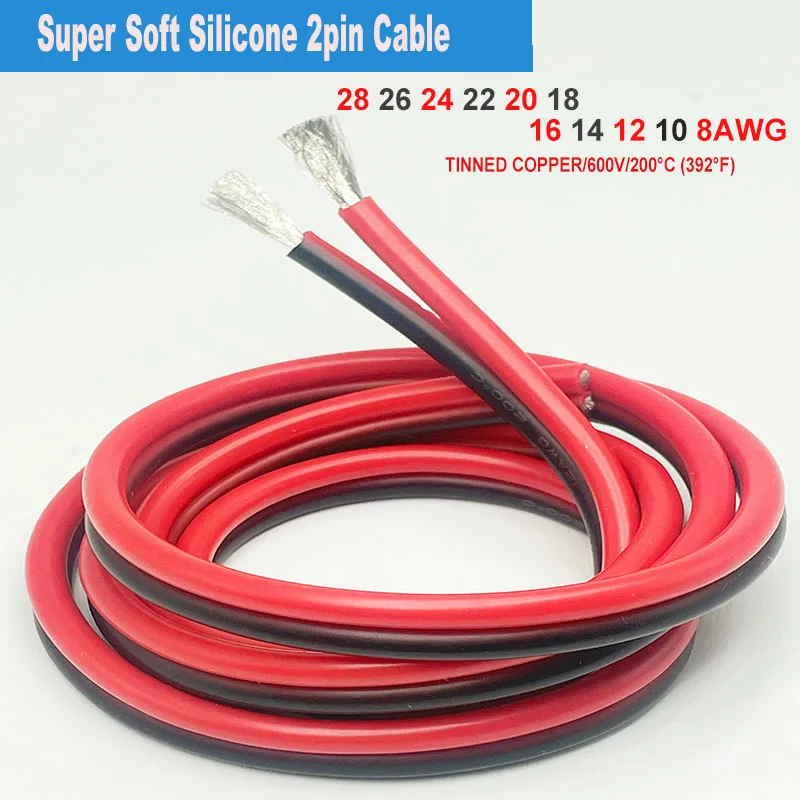 RCカーおよびドローン用の柔軟な錫メッキ銅線,シリコン線,8awg 10awg 12awg 0.08mm, 14awg 16awg 18awg 20awg 22awg 24/26/28awg