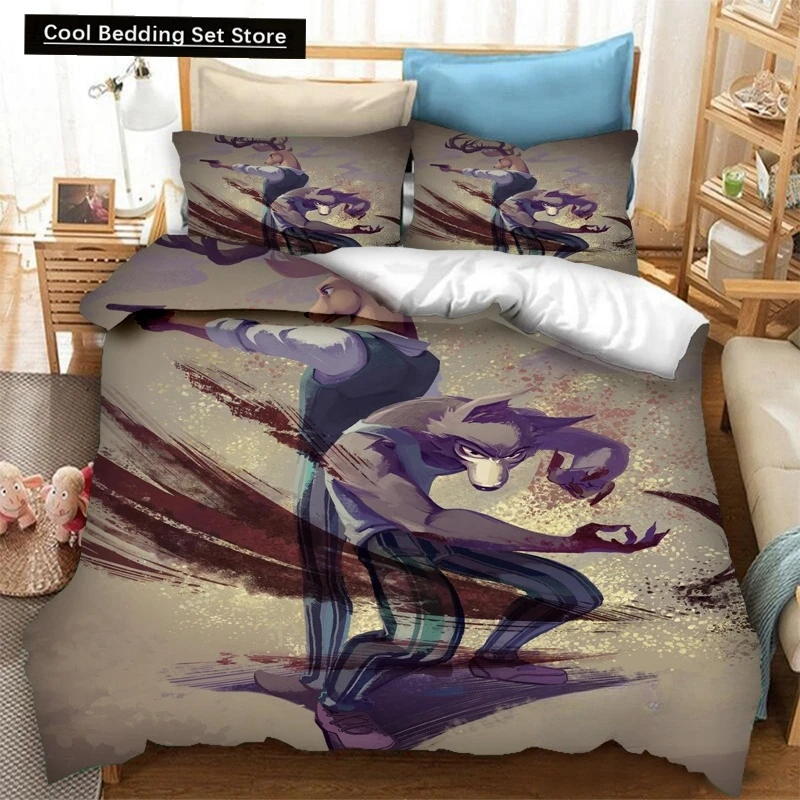 Anime BEASTARS 3D Print Bedding Set Duvet Covers Pillowcases 2/3 Piece Comforter Bedding Sets Bedclothes Bed Linen Home Textiles