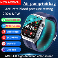 2025 For XIAOMI Precision Blood Pressure Health Smartwatch Blood Lipid Uric Acid Blood Glucose NFC Bluetooth Call Sports Watches