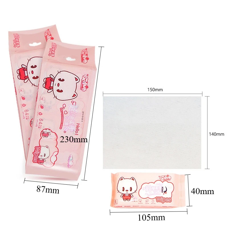 Disposable Multipurpose Mini Hand Wipes/Portable Travel Size Special Extraction Hand Mouth Cleaning Wipes Home School Supplies view 6