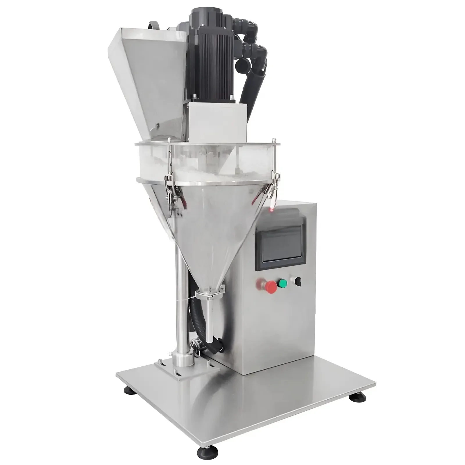 

pellets dry powders Pouch Packing Machine Automatic tabletop 1-100g auger powder filler bottle bag filling machine