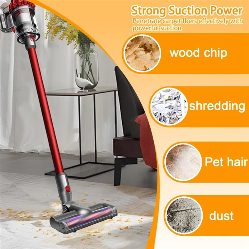 

ABBN-электрическая насадка для щетки для Dyson V7 V8 V10 V11 V15, запасные части для насадки для пола, насадка для щетки против запутывания