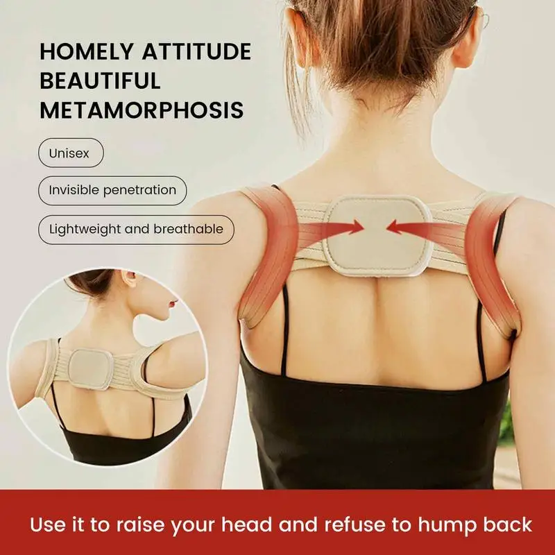 Adjustable Clavicle Posture Corrector Men Women Upper Back Brace Shoulder Lumbar Support Belt Lightweight Posture Correction