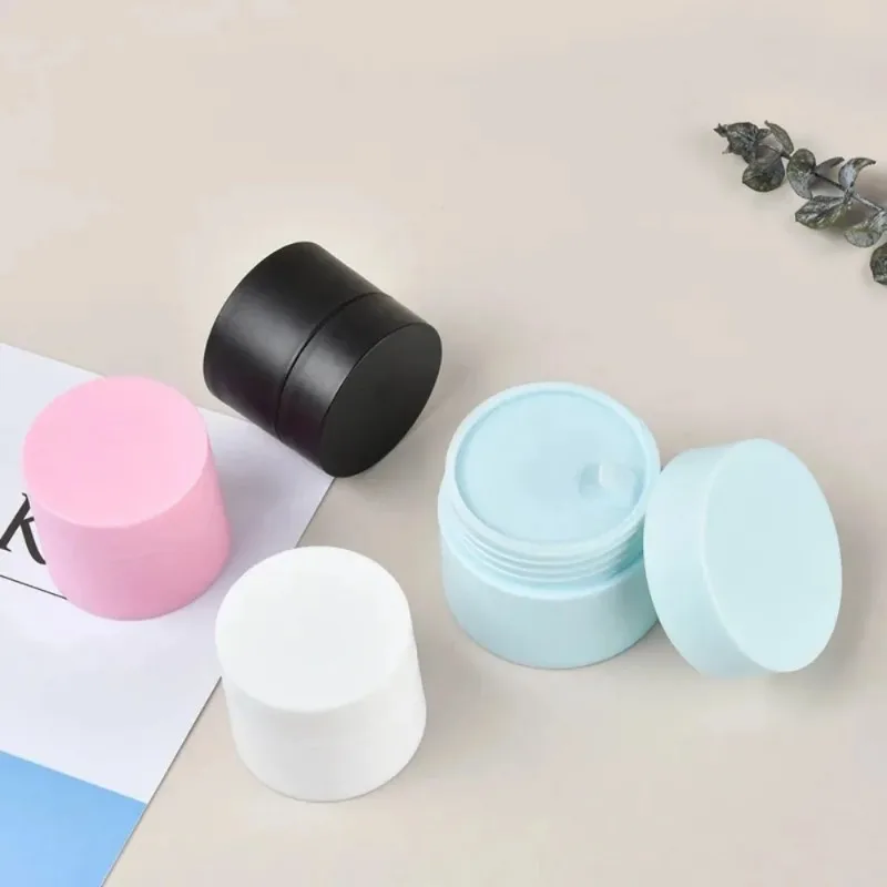 10 Stück 5/15/20/30/50g Nachfüllbare Reise-Creme-Kosmetikdosen mit Deckeln Lippenbalsam-Behälter Leere Dosen Plastik-Lotion-Tiegel – Detail 7