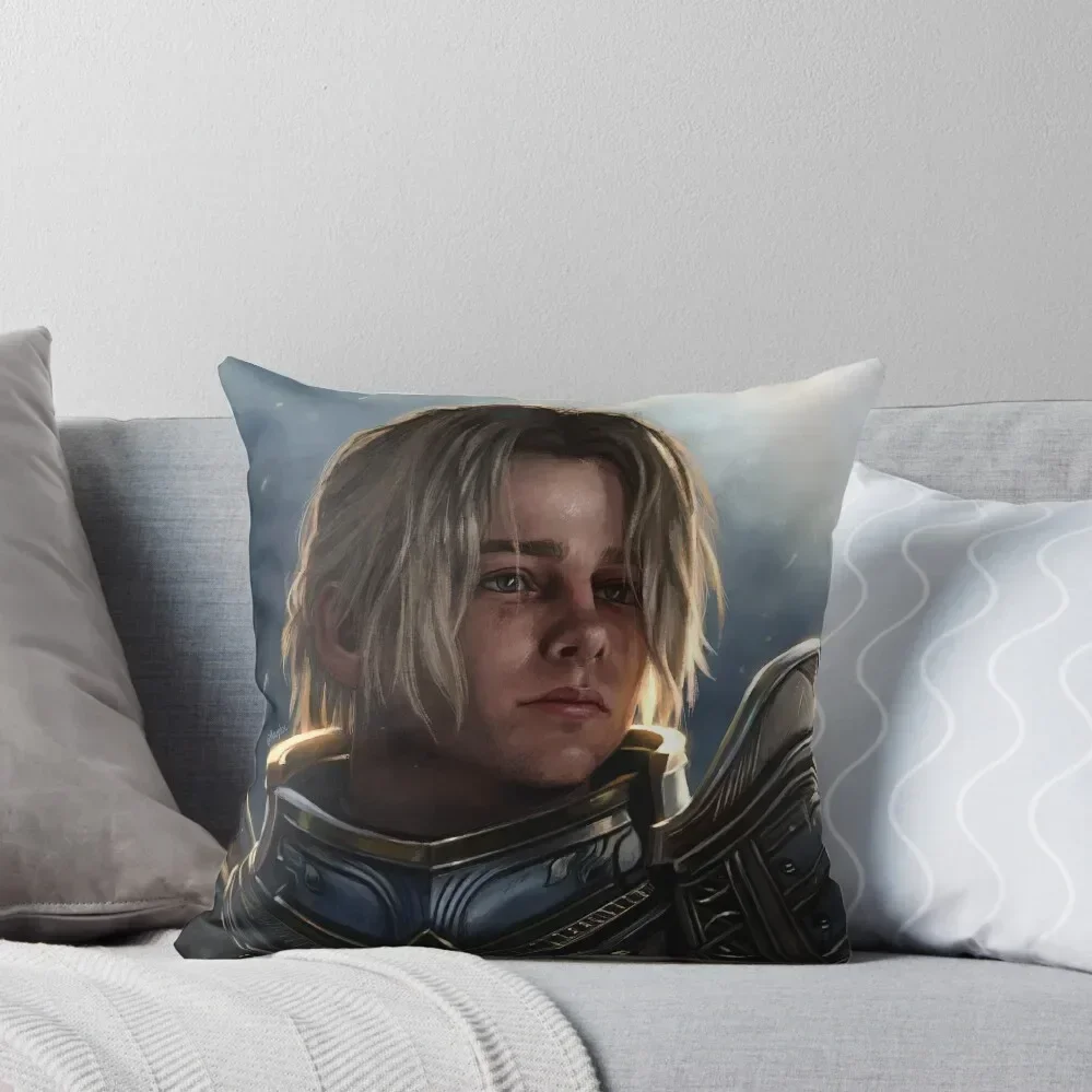 

Anduin Wrynn Throw Pillow Luxury Room Decorative Cushions Sofa Pillow Cover New year anime girl pillow