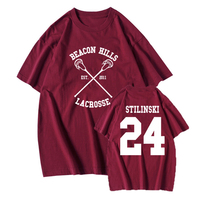 Teen Wolf Shirt STILINSKI 24 LAHEY 14 MCCALL 11 Fashion Print Tees The Original Beef of Chicagoland Shirt Harajuku Y2k 90s Tops