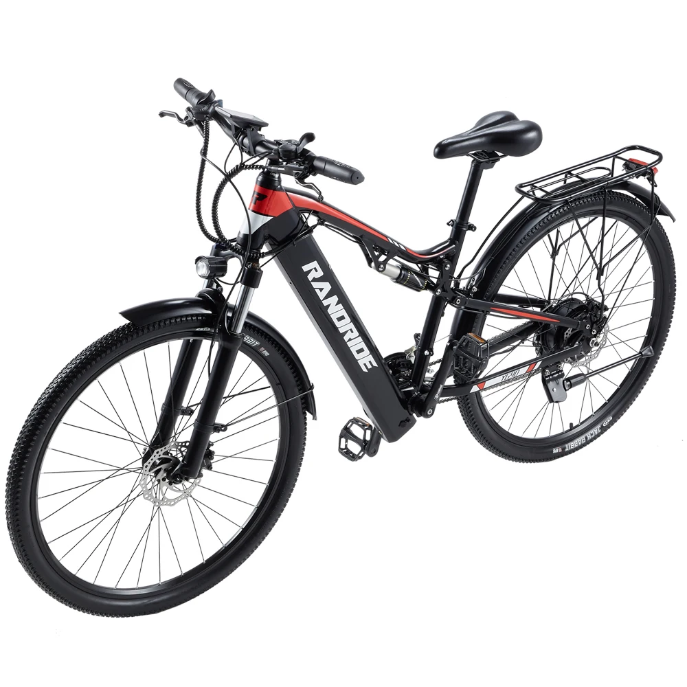 Randride YG90B 29" 1000W E-Bike, 48V 17Ah Akku, 29×2.1 Reifen, 21-Gang-Schaltung, 45 km/h Geschwindigkeit, 80-90 km Reichweite, Farb-LCD, 30 °   Kletter-, Offroad-Elektrofahrrad für Erwachsene