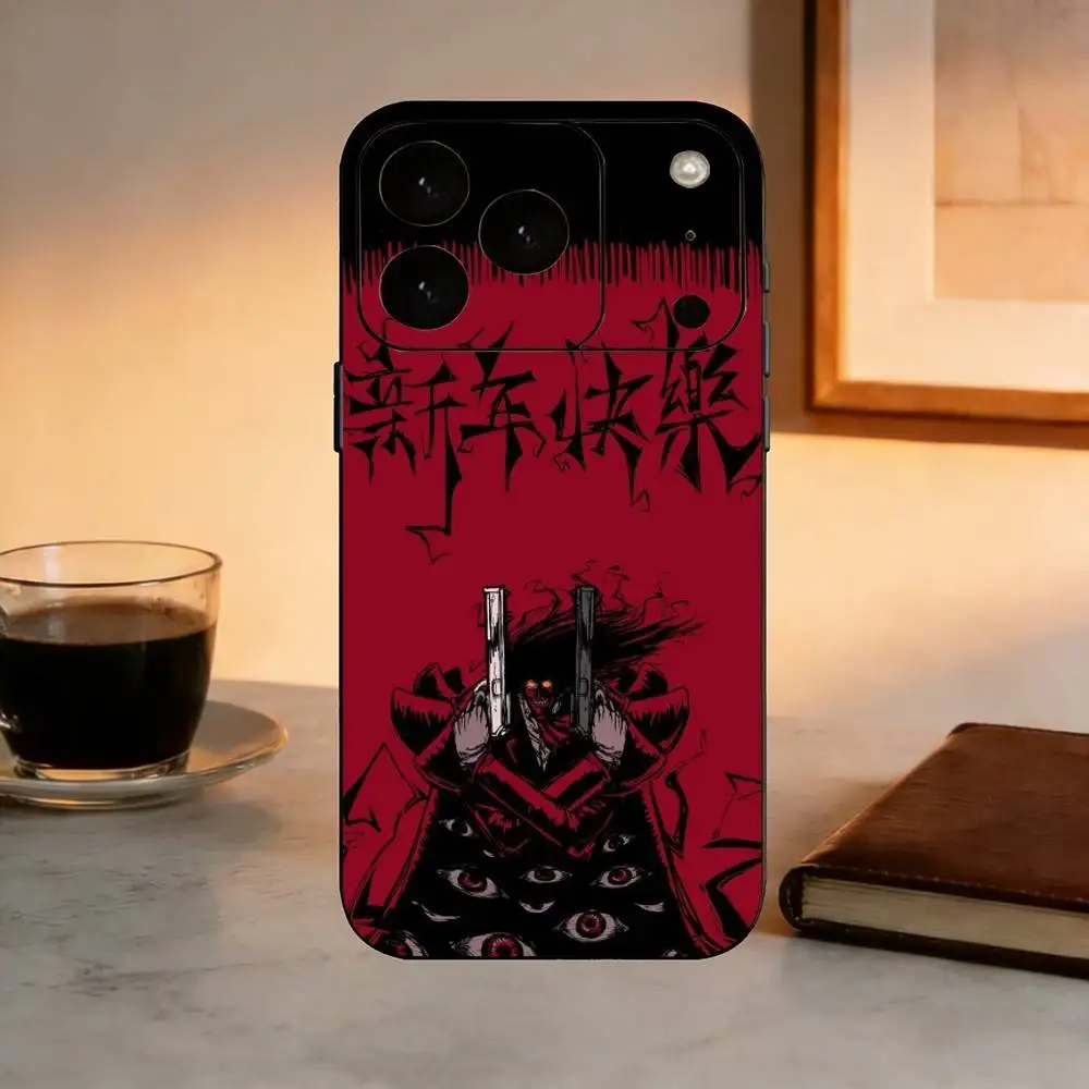Чехол для телефона A-Alucard H-Hellsing Anime силиконовый мягкий iPhone 17 16 15 14 13 12 11 X XR Plus Pro Max