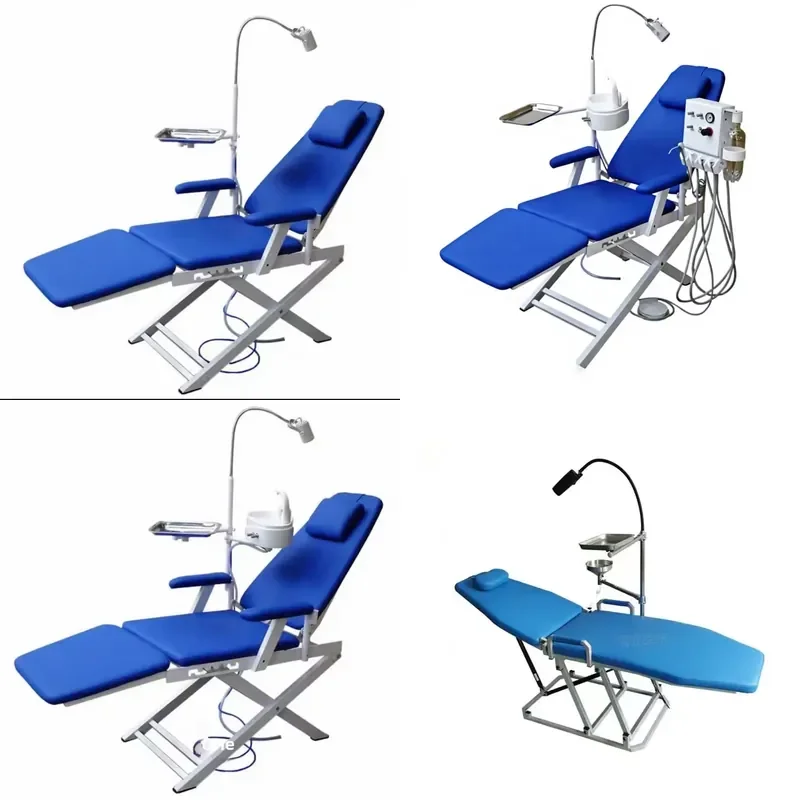 for Folding Steel Dental Chair Portable Multifunctional Medical Treatment Table Comprehensive Portable Unit