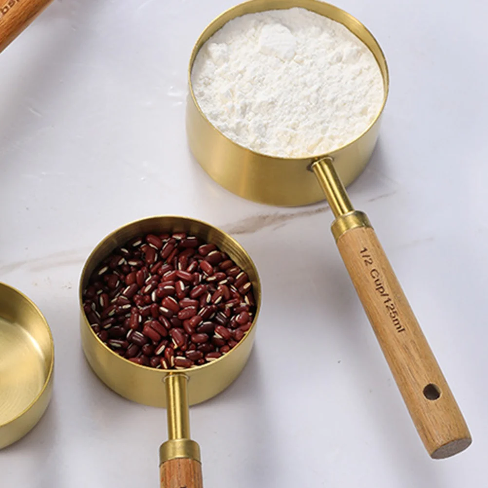 

4Pcs Measuring Spoons Set Stainless Steel Superb Workmanship Smooth Surface Suitable for Coffee Lovers Metal Measuring Spoons