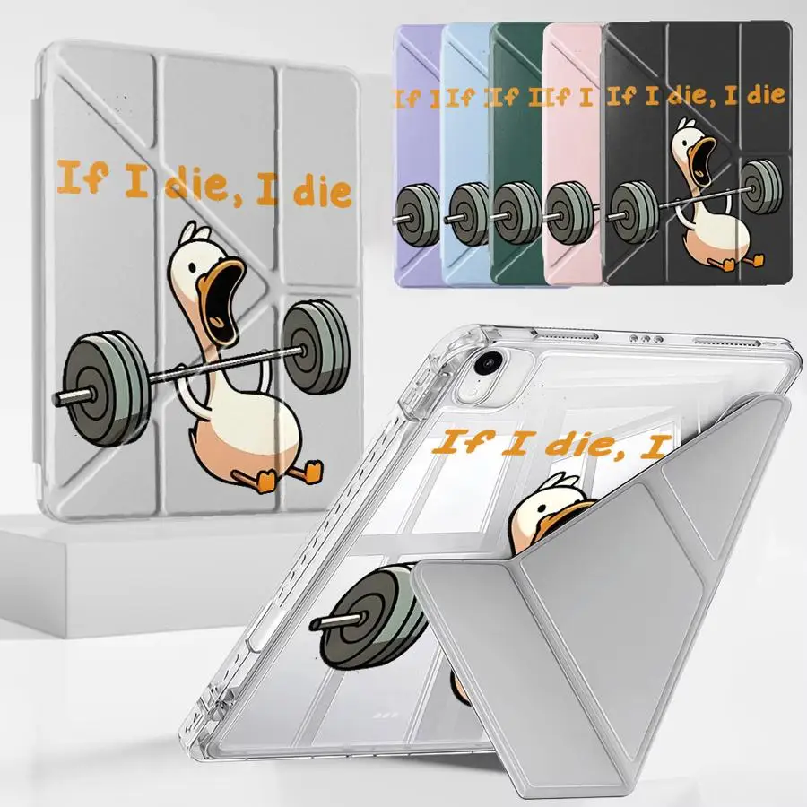 

Tablet Case For iPad Mini 6 7 Air 4 5 M3 M2 1 2 M4 11inch Pro 11th 10th 9th 8th 7th 12.9inch Pro 2025 Y-Fold Holder Cover