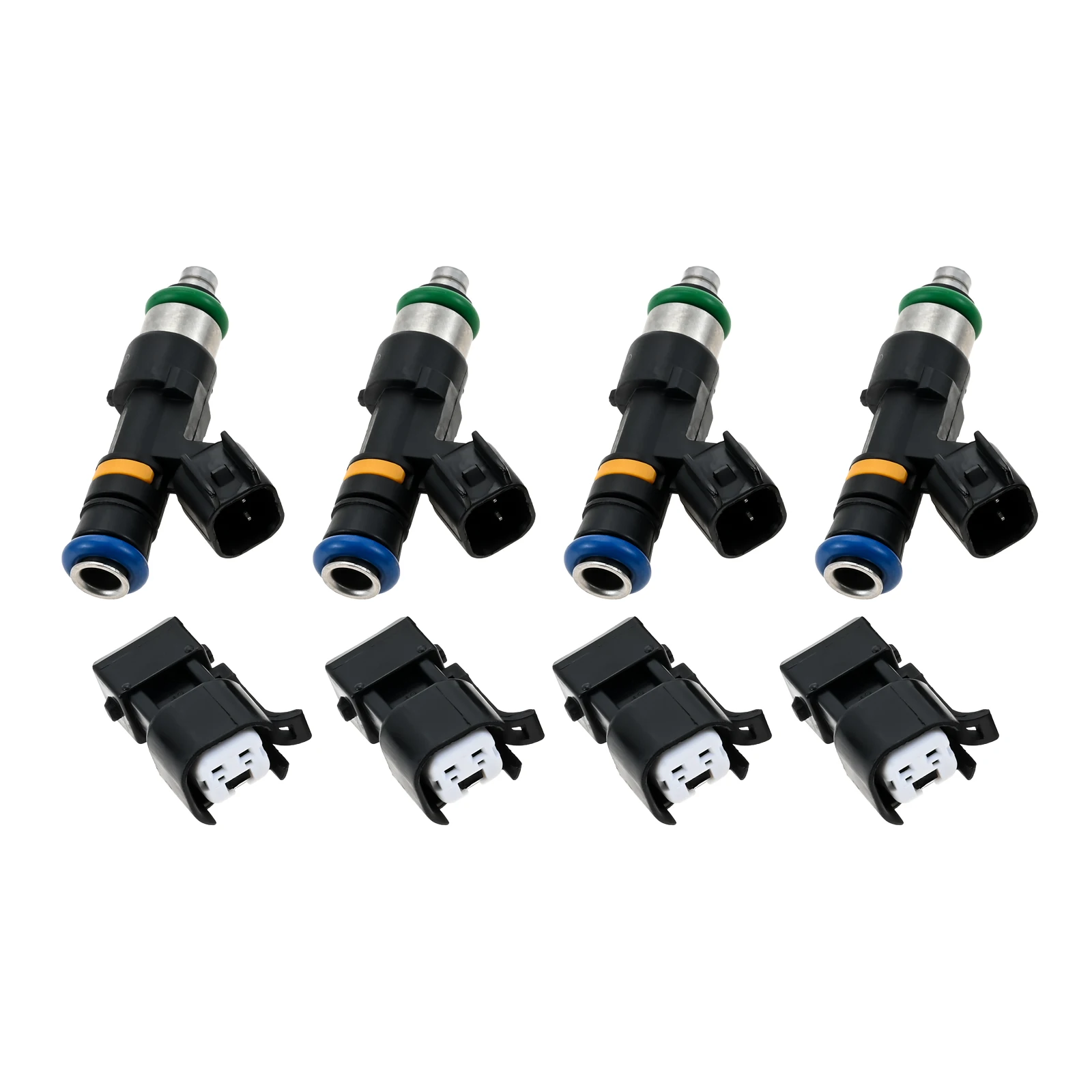 

Комплект из 4 топливных форсунок для автомобиля с адаптерами, совместимые с Audi A4 99-05 с двигателем 1.8T 20V Turbo, автозапчасти