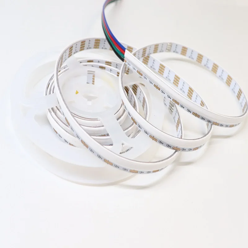 5m RGB Side Lighting LED Cob Flexible Strip High Density Soft Strip Side Emitting Backlight Red Green Blue Colorful Cabinet 12v