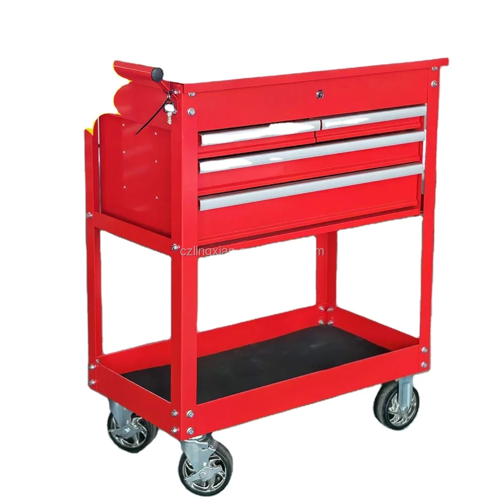 China OEM 4 Drawers New Tool Chest Wholesale,metal Workshop Trolley Rolling Tool Chest On Wheels