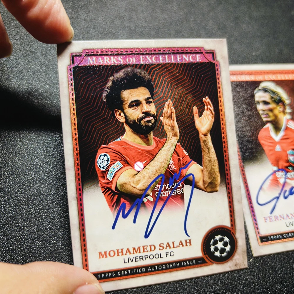 การ์ดสะสม PANINI DIY โมฮาเหม็ด ซาลาห์ เฟอร์นันโด ตอร์เรส 2023 ของสะสม ฟุตบอล ของขวัญวันเกิด/คริสต์มาส สำหรับเด็กผู้ชาย