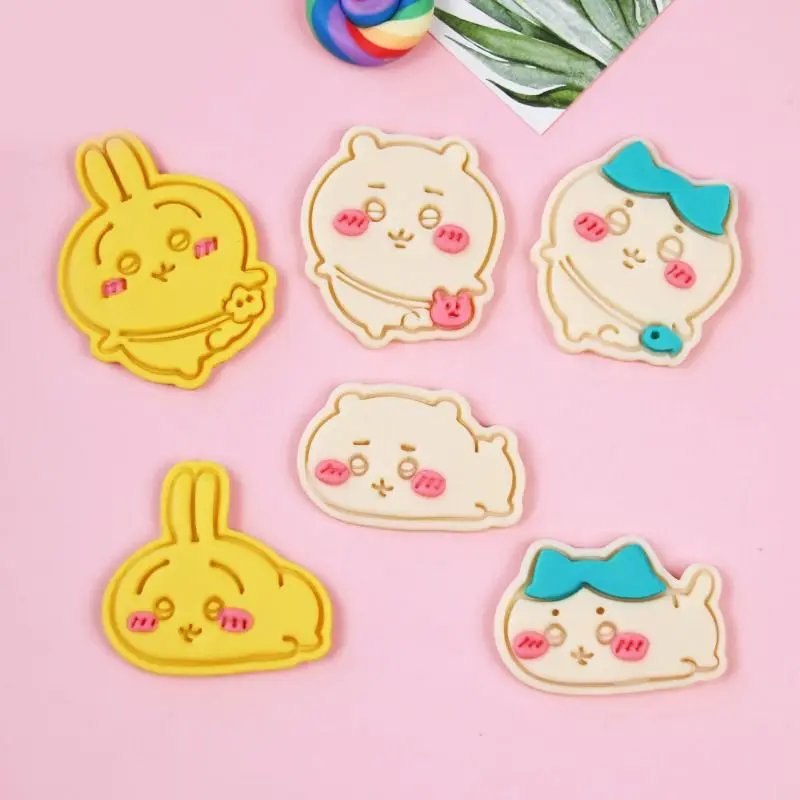 Anime Cartoon Kawaii Chiikawa Biscuit Mould Not Resistant To High Temperature Cold Water Cleaning Plastic Push Type Beautiful