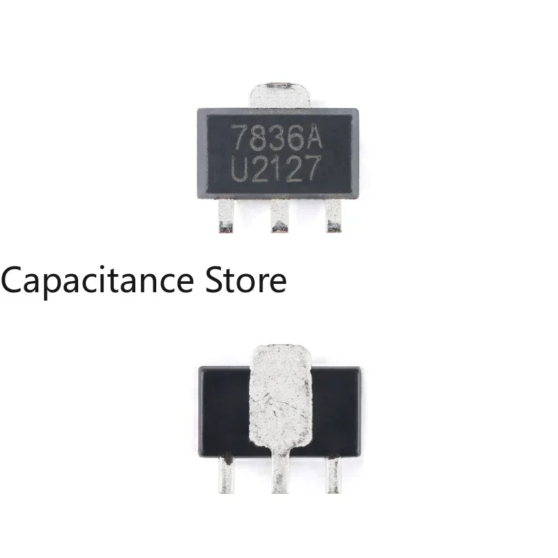 

10PCS Original Genuine HT7836-A SOT-89 450mA Low Voltage Differential Linear Regulator LDO Chip