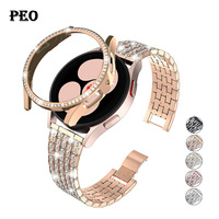 22mm 20mm Diamond Band for Samsung Galaxy Watch 7/FE/6/5/pro/4/Classic/Active 2 Metal Bracelet Amazfit GTR 4/GTS 4/2/2e/3 Strap