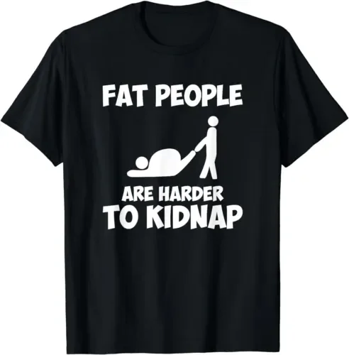 Толстые люди труднее похваливать, забавные толстые ребята футболки качество 100% хлопок короткий рукав