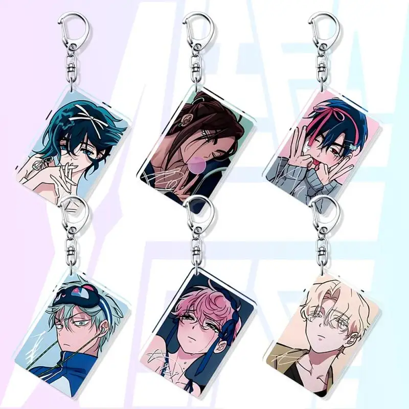 

Cartoon Anime Alien Stage Mizi Sua Till Ivan Hyuna Luka Acrylic Key Chain Backpack Pendant Accessories Fans Exquisite Gifts