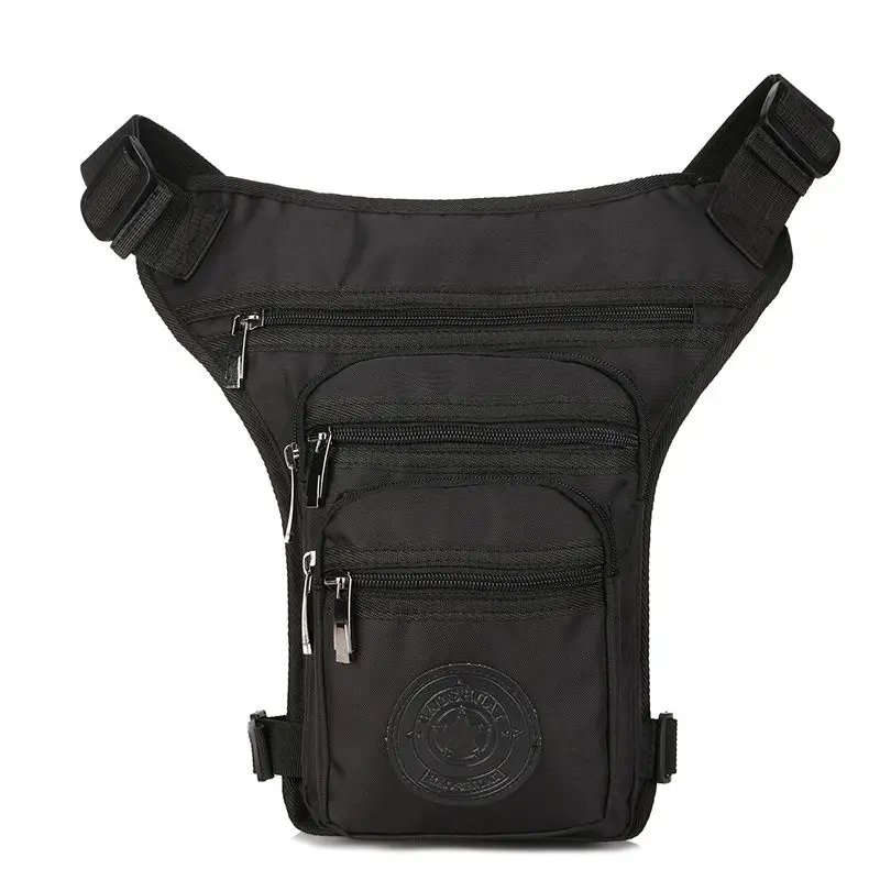 Męska nerka biodrowa, torba na nogę dla motocyklistów, do sportów outdoorowych, podróży, wielokieszeniowa, nylonowa, męska torba crossbody na biodra i udo.