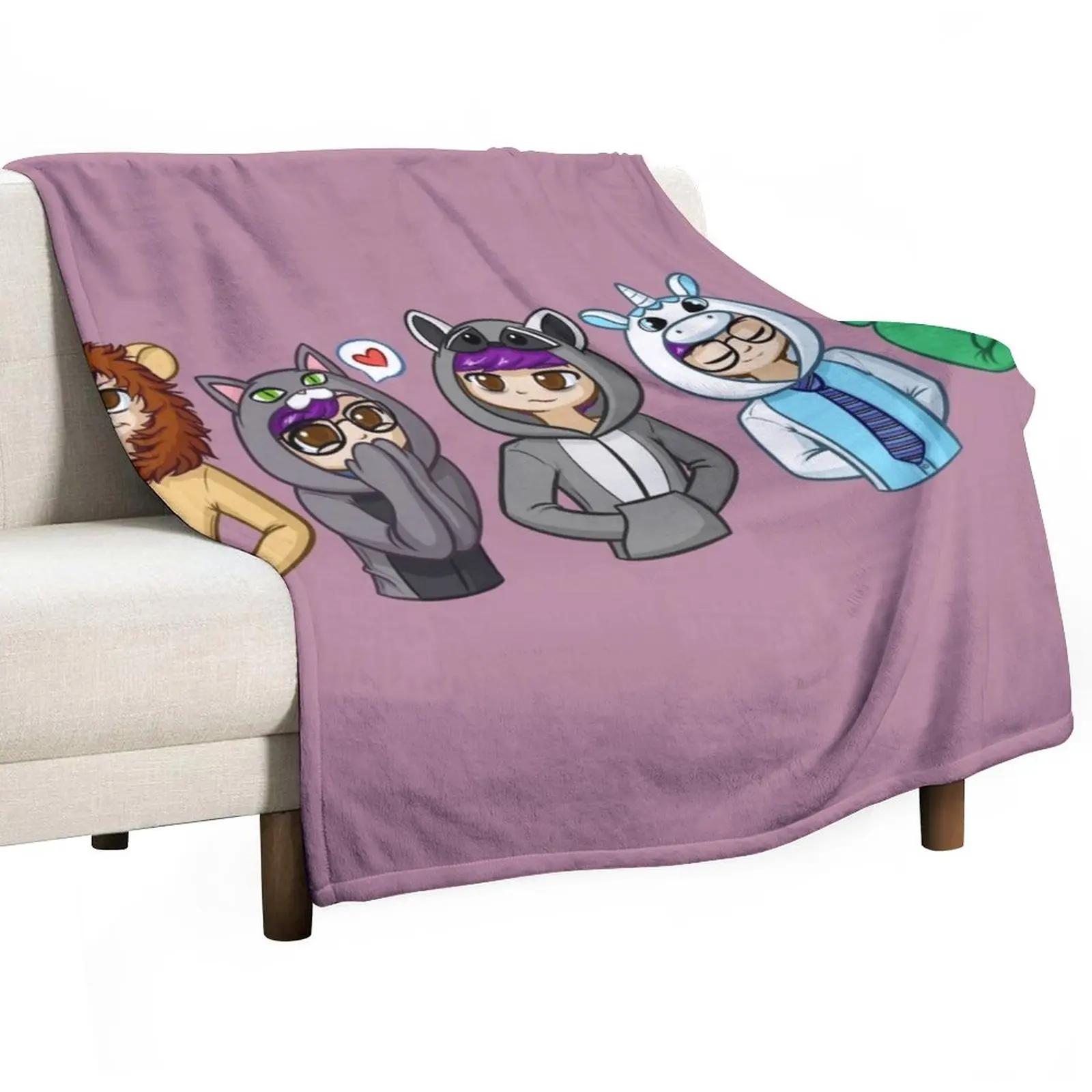 Sanders Sides Onesies - Core 4 + Deceit Throw Blanket sofa fluffy blanket