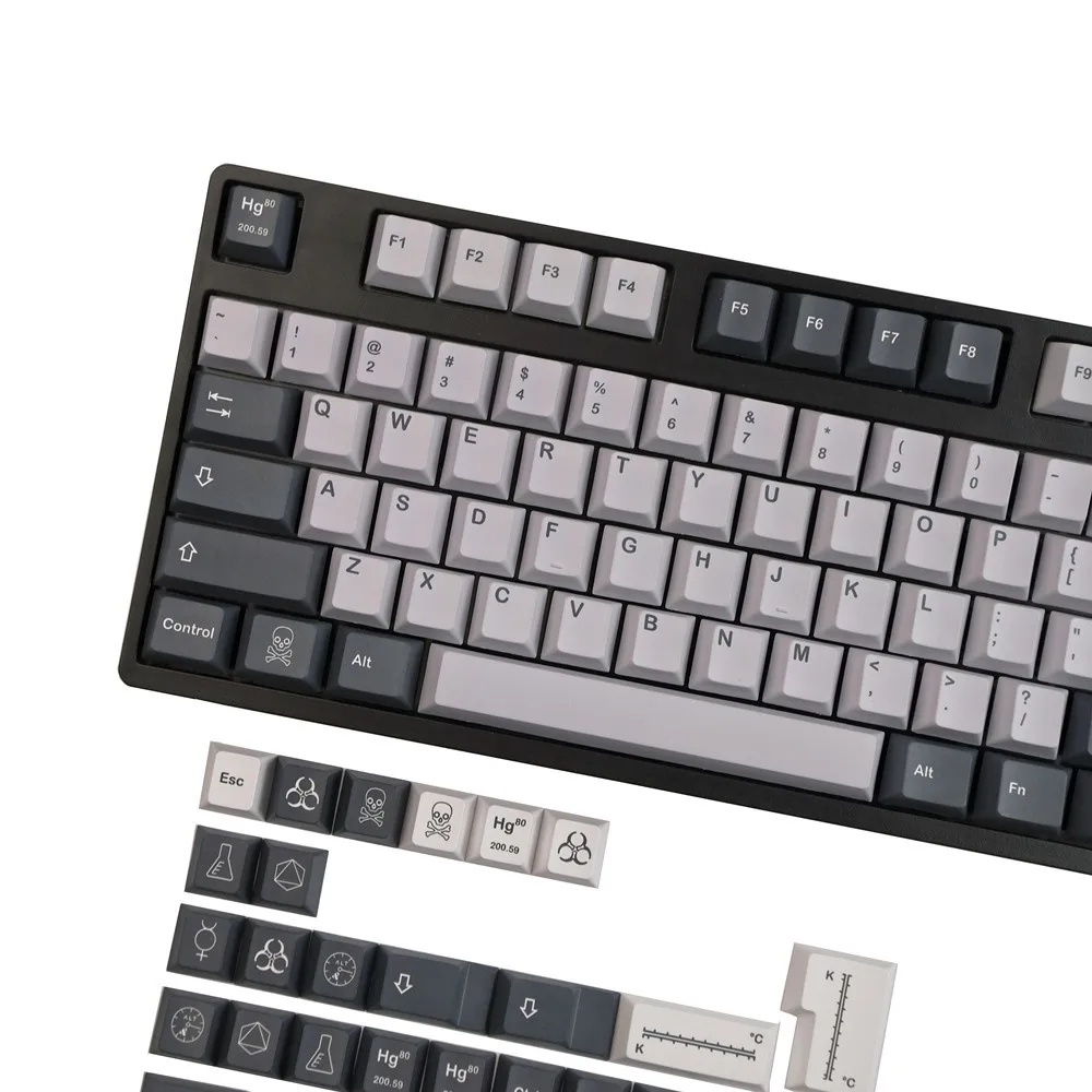 140 Keys/set GMK Mercury Keycaps PBT Dye Sublimation Key Caps Cherry Profile Keycap With ISO Enter 7U Spacebar 1.75u 2u Shift