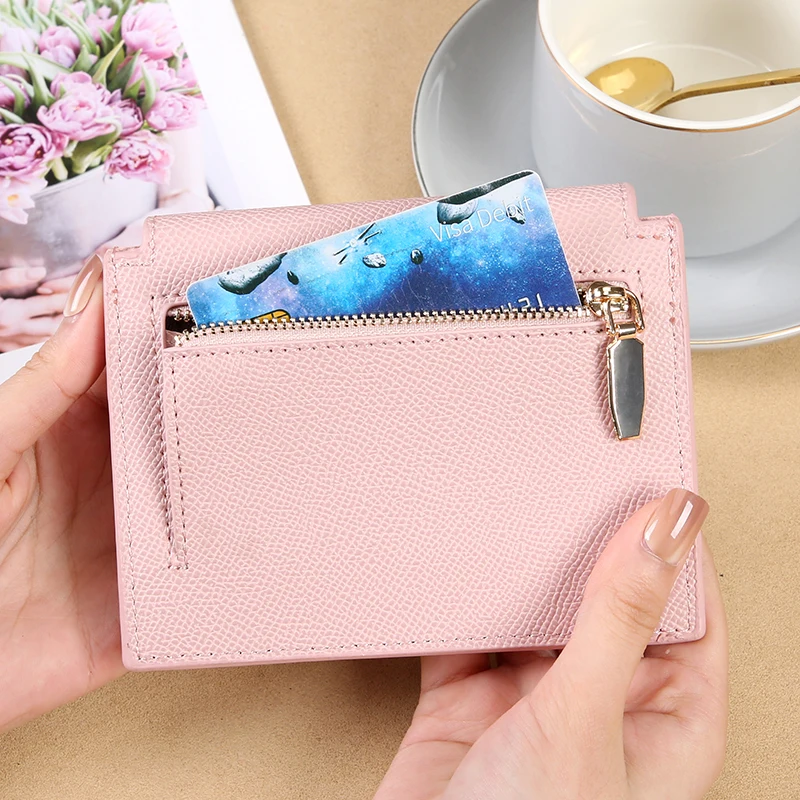 New Solid Color High Appearance Storage Wallet Fashionable Girl Cute Advanced Zero Wallet