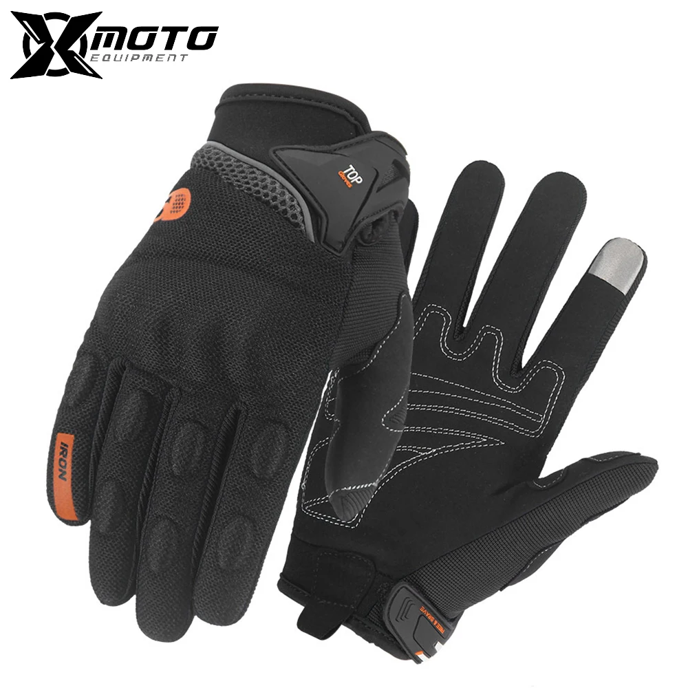 

IRONRIDE Screen Touch Guantes Motorbike Motocross Bike Outdoor Summer Motocross Glove Full Finger Motorcycle Gloves