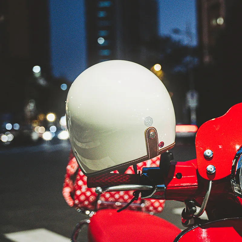Ретро мотоциклетный шлем, износостойкие и устойчивые к падению мотоциклетные шлемы, ветрозащитный мотошлем 3/4, мужской и женский шлем