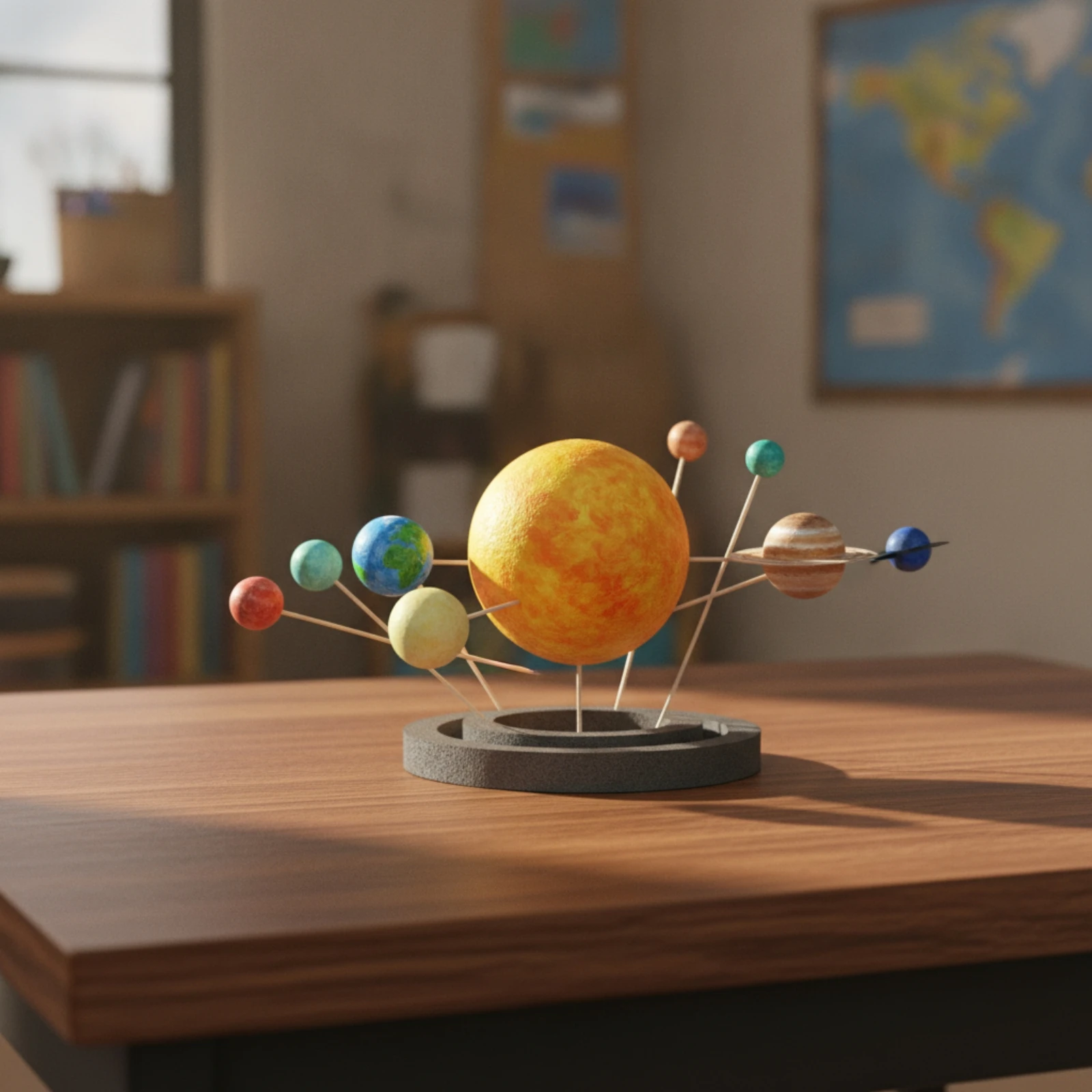 Solar System Model Kit Unpainted DIY Solar System Kit Toy Foam Educational for Students, Classroom, Homeschool