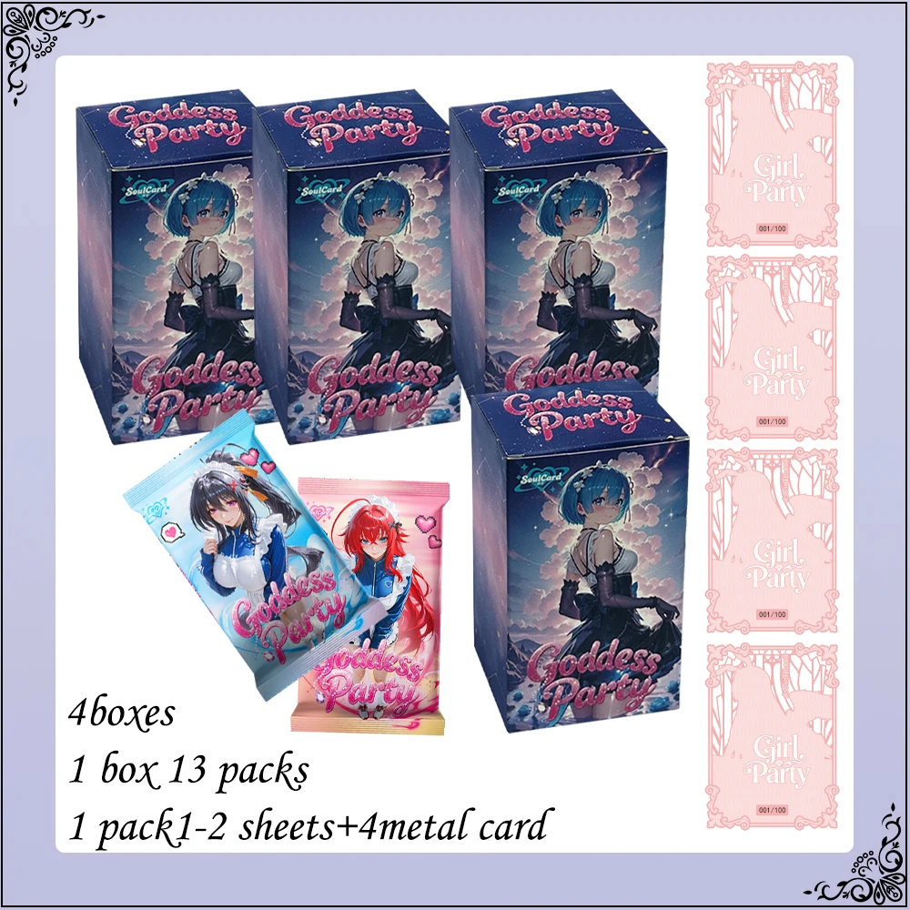 SoulCard Goddess Party Booster Box: Goddess Story Waifu CCG-Karten, Sammelbare Tauschkarten für Mädchen