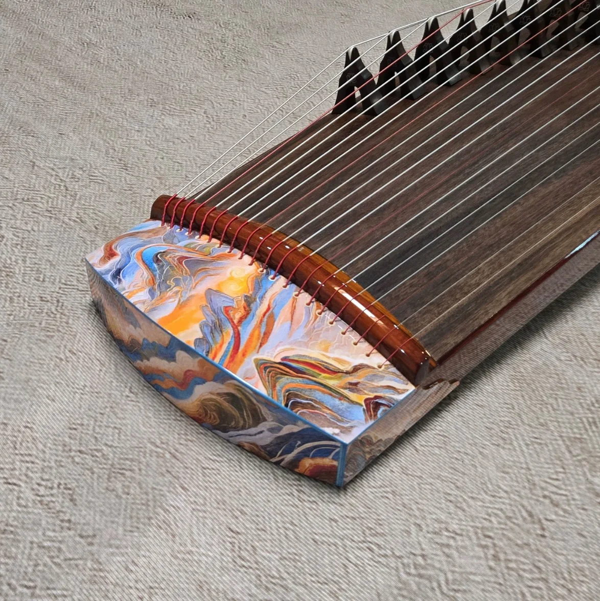 구저우 125cm, 21현, 산과 강의 문양, 전통 중 - Musical Instrument Guzheng 리뷰 및 가격