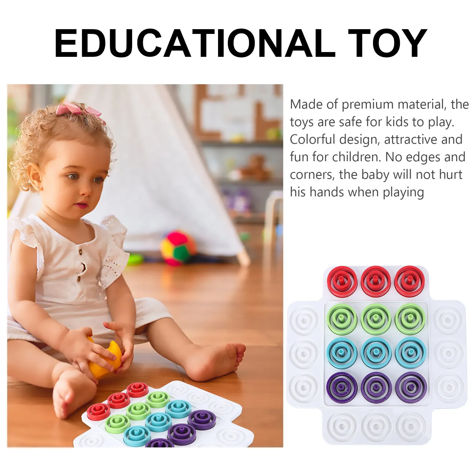 

1Set Educational Wooden Chess Board Enlightenment Parent Child Intelligence Development Puzzle Game Chess Game Toy