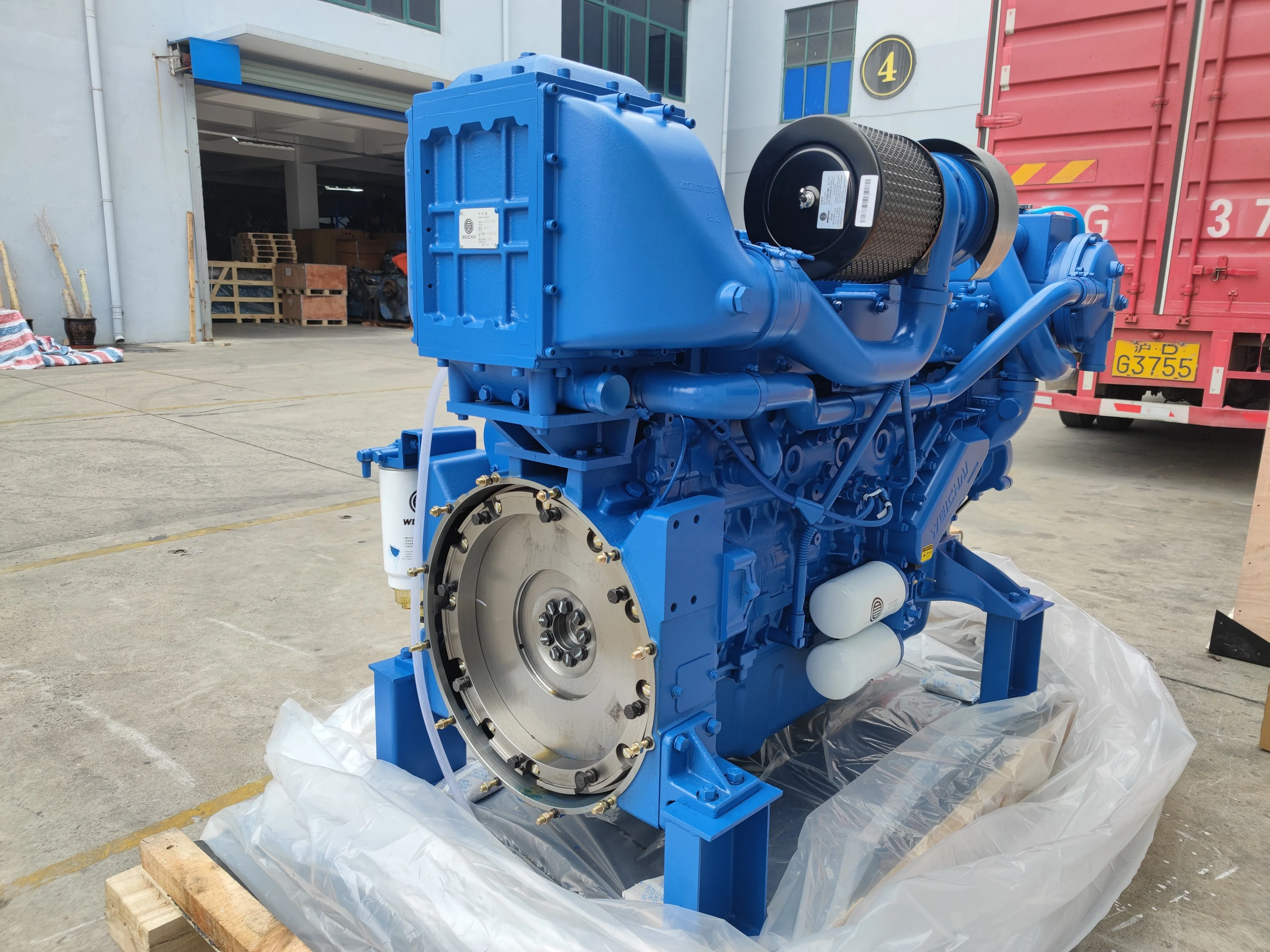 Weichai WP13 Serie 6 Cilindri 1800 giri/min 500 CV Motore marino WP13C550-18 Motore diesel per nave