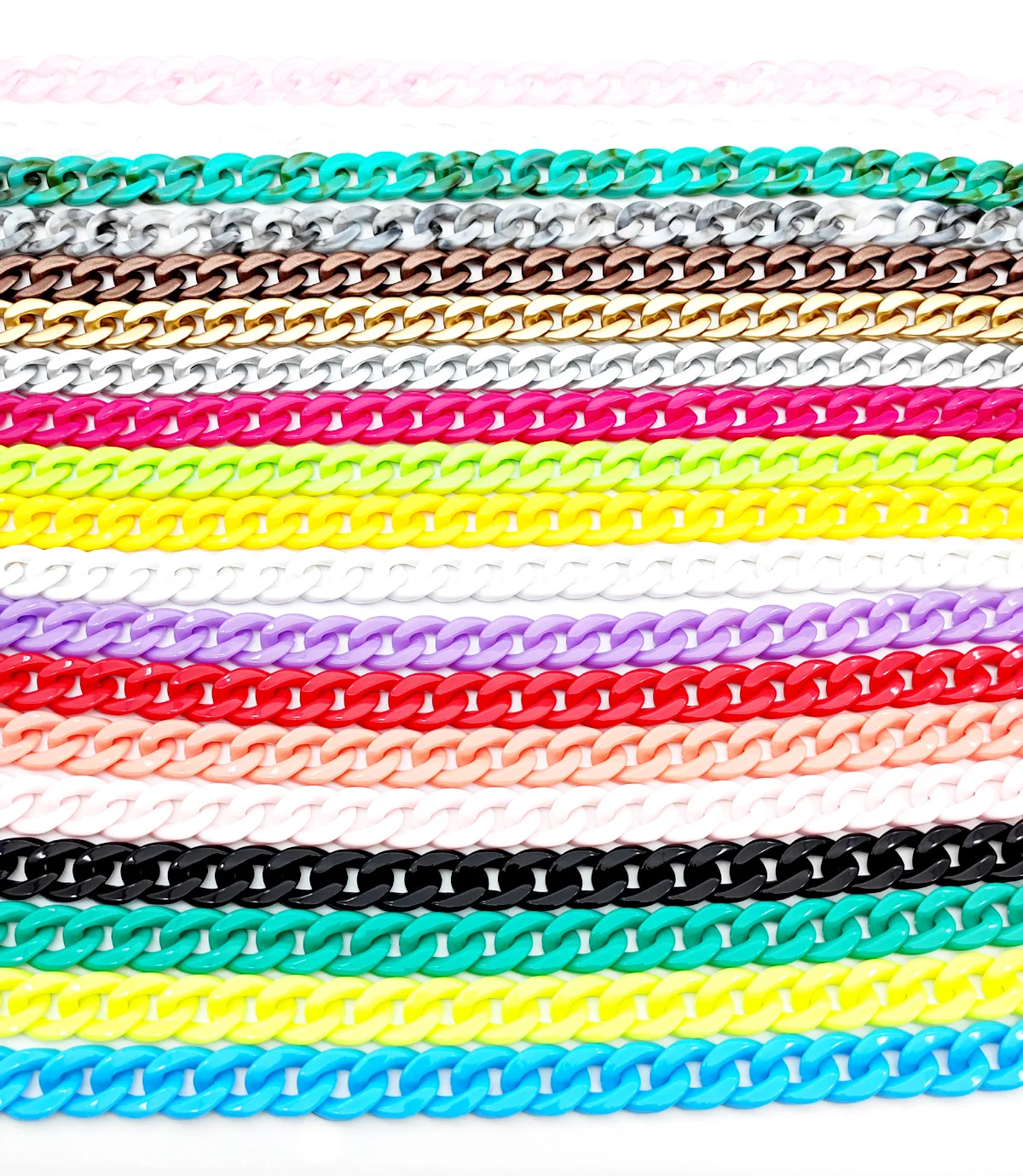 Women\'s Neck Chain Fashion Colorful Acrylic Thick Necklace For Women Men Bohemian Plastic Choker Collar Necklace Jewelry Gifts