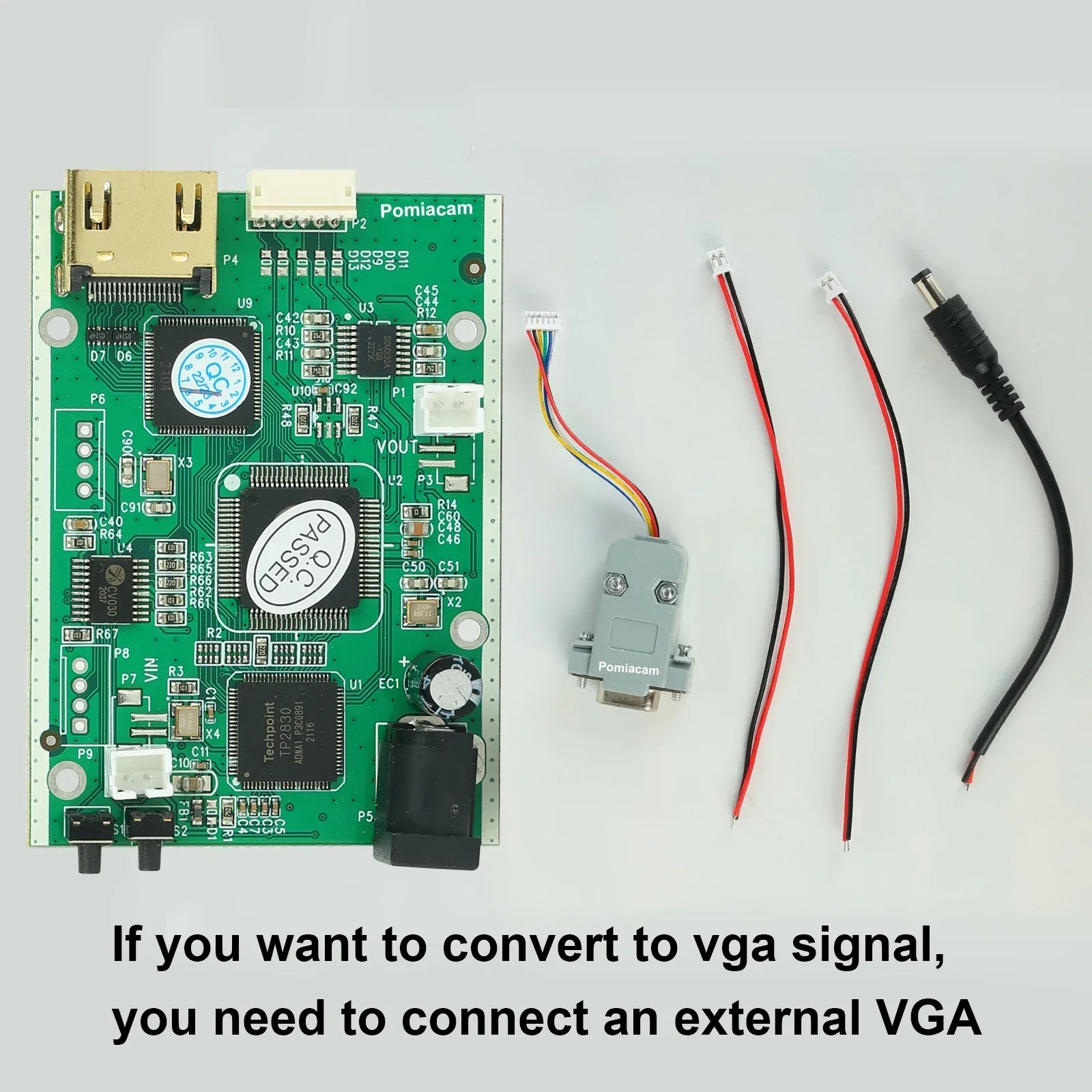 Immagine 6: Convertitore Video AHD TVI CVI CVBS a HDMI VGA CVBS 4 in 1 HD 1080P Modulo Convertitore di Segnale Video Modello AHD41