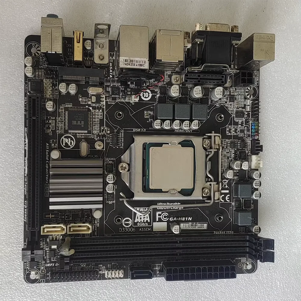 ITX-motherboard LGA 1150 H81 Support I3/I5/I7 4th generation GA-H81N
