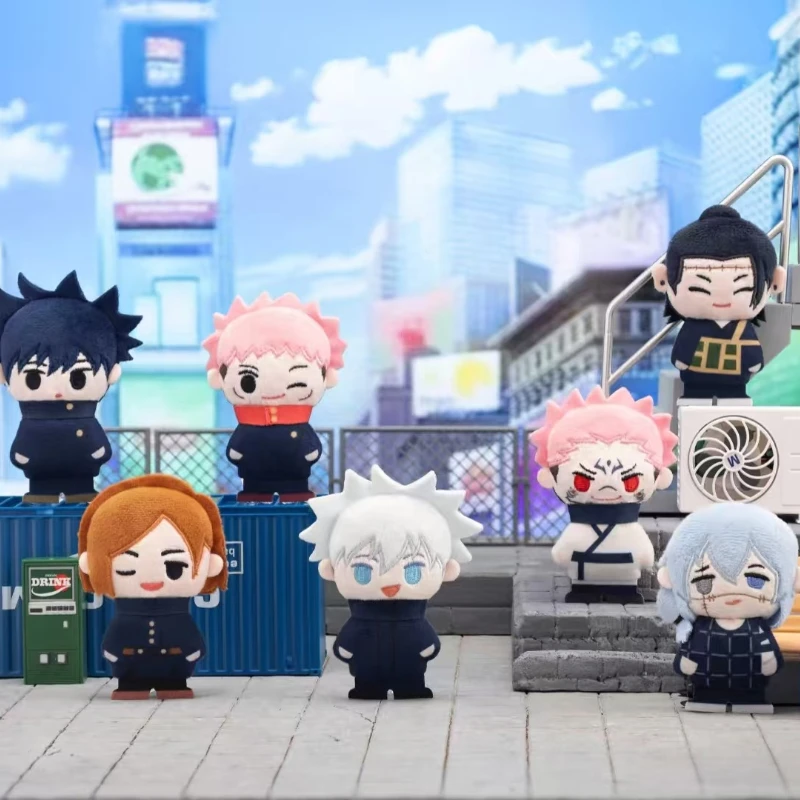 Genuino Jujutsu Kaisen, la bonita área no tiene límites, broche, serie, caja ciega, muñeca, juguete, colgante, Anime Fushiguro Megumi Perímetro