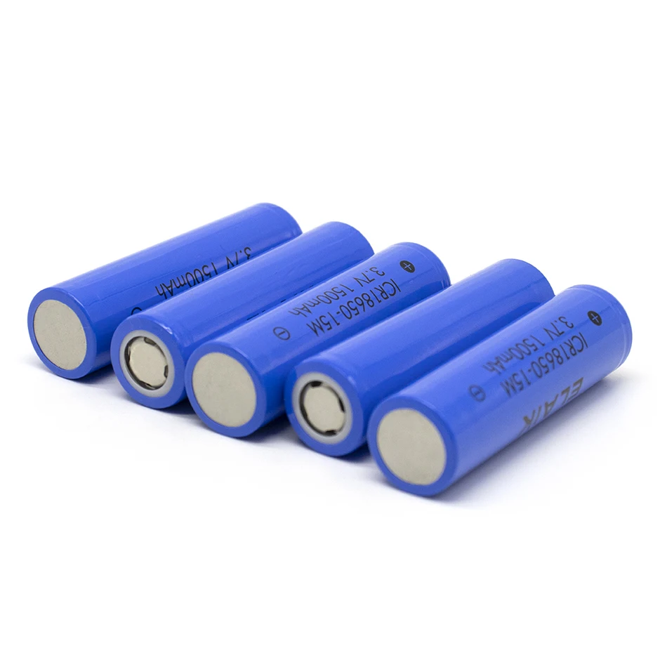 1-20PCS ELAIK ICR18650 3.7V4.2V 15M 1500MAH capacity lithium battery Small fan shift battery source small light battery