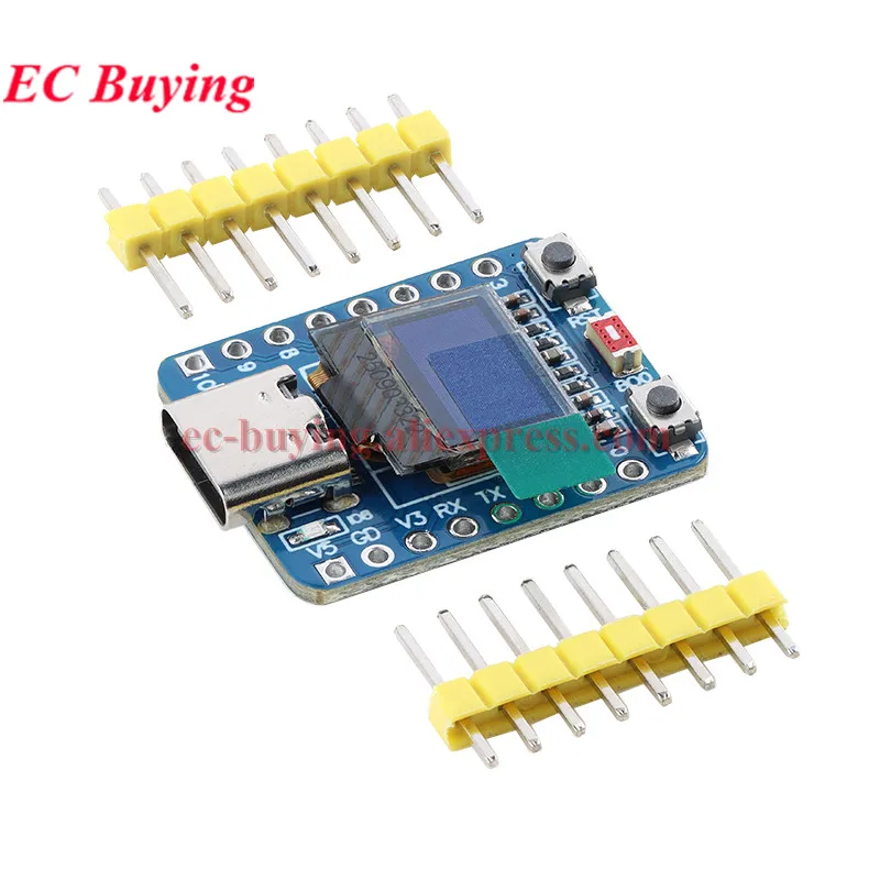 1-10 szt. Płytka rozwojowa ESP32-C3 OLED ESPC3 z wyświetlaczem LCD 0,42 cala, WiFi 2,4G, kompatybilna z Bluetooth, 5 4M Flash, SPI GPIO/PWM UART — zdjęcie produktu 4