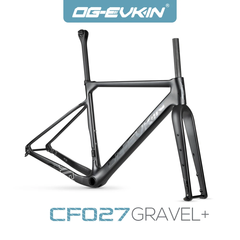 

OG-EVKIN CF-027 Carbon Gravel Frame 700*45C BB86 Disc Brake Gravel Travel Bicycle Frameset 12*142mm EPS Cyclocross Bike