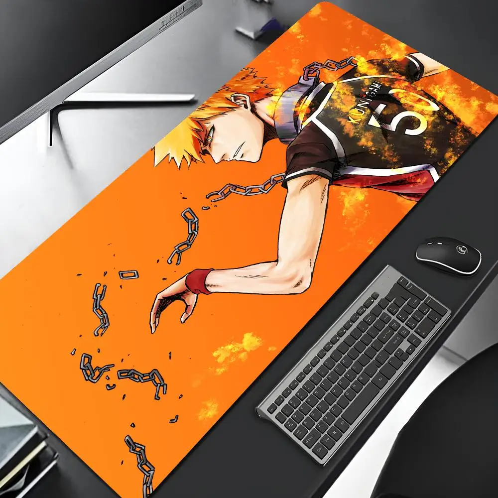 Blue LockS Mouse Pad Edge Big Gaming Locking Computer Gamer Large Rubber Music Art Mousepad Laptop Desk Mat