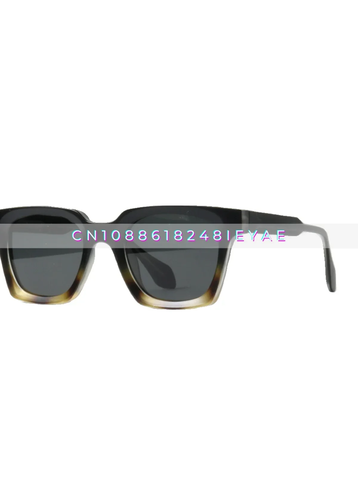 Vierkante Niche Splicing Kleur Gepersonaliseerde Zonnebril Uv400 Anti-ultraviolette Straling Zonnebril met Matte Frame