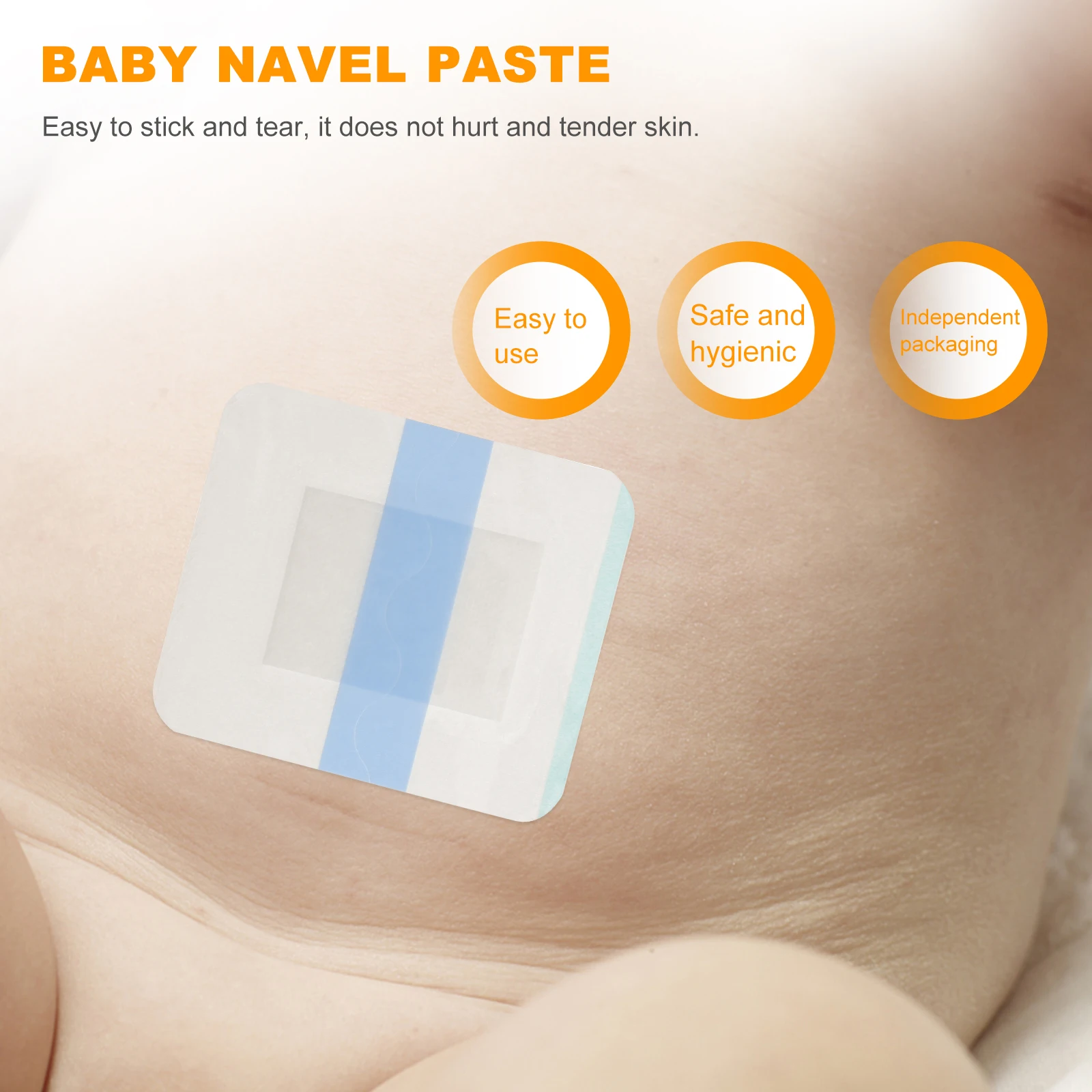 

2 Boxes Belly Belly Sticker Stickers Waterproof Breathable Newborn Swimming Navel Paste Practical Training Helper